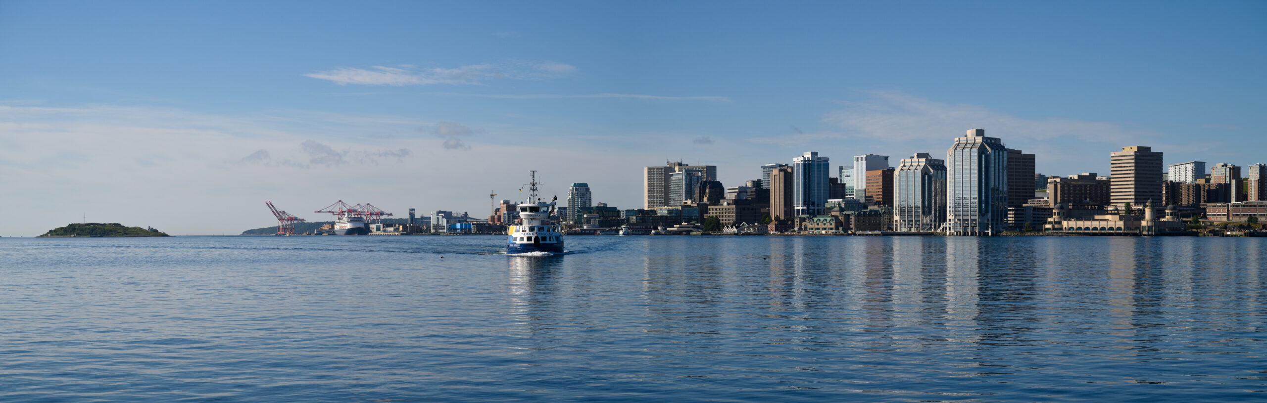 Halifax skyline along its harbour