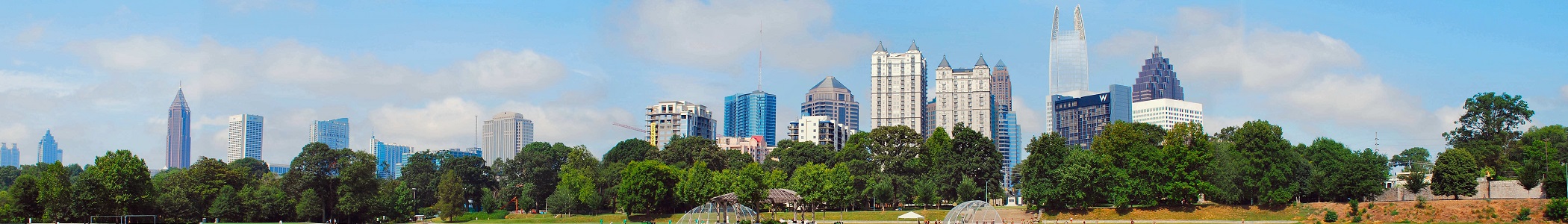 Atlanta skyline viewed from Piedmont Park